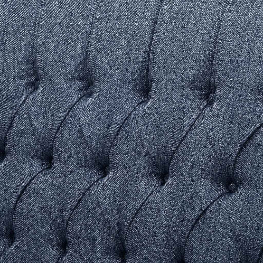 Oversized Tufted Fabric Push Back Recliner W8009