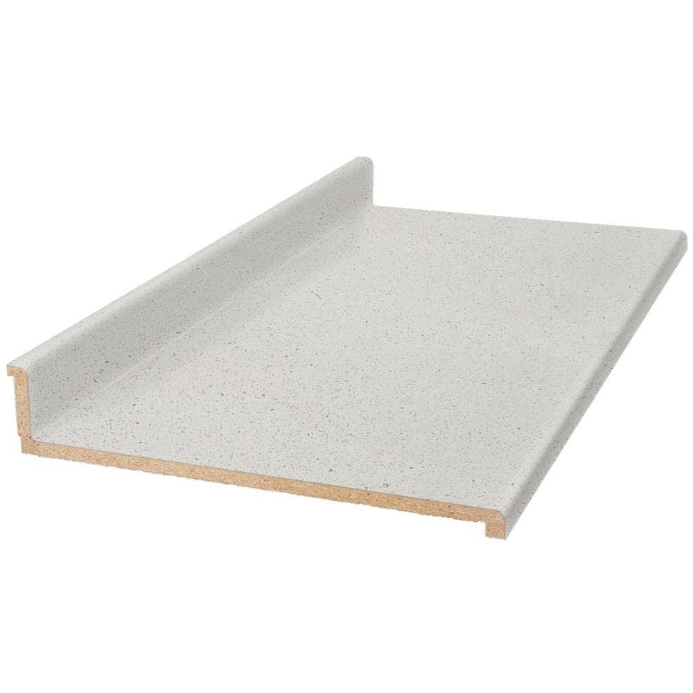 8 ft. Gray Laminate Countertop with Waterfall Edge H470