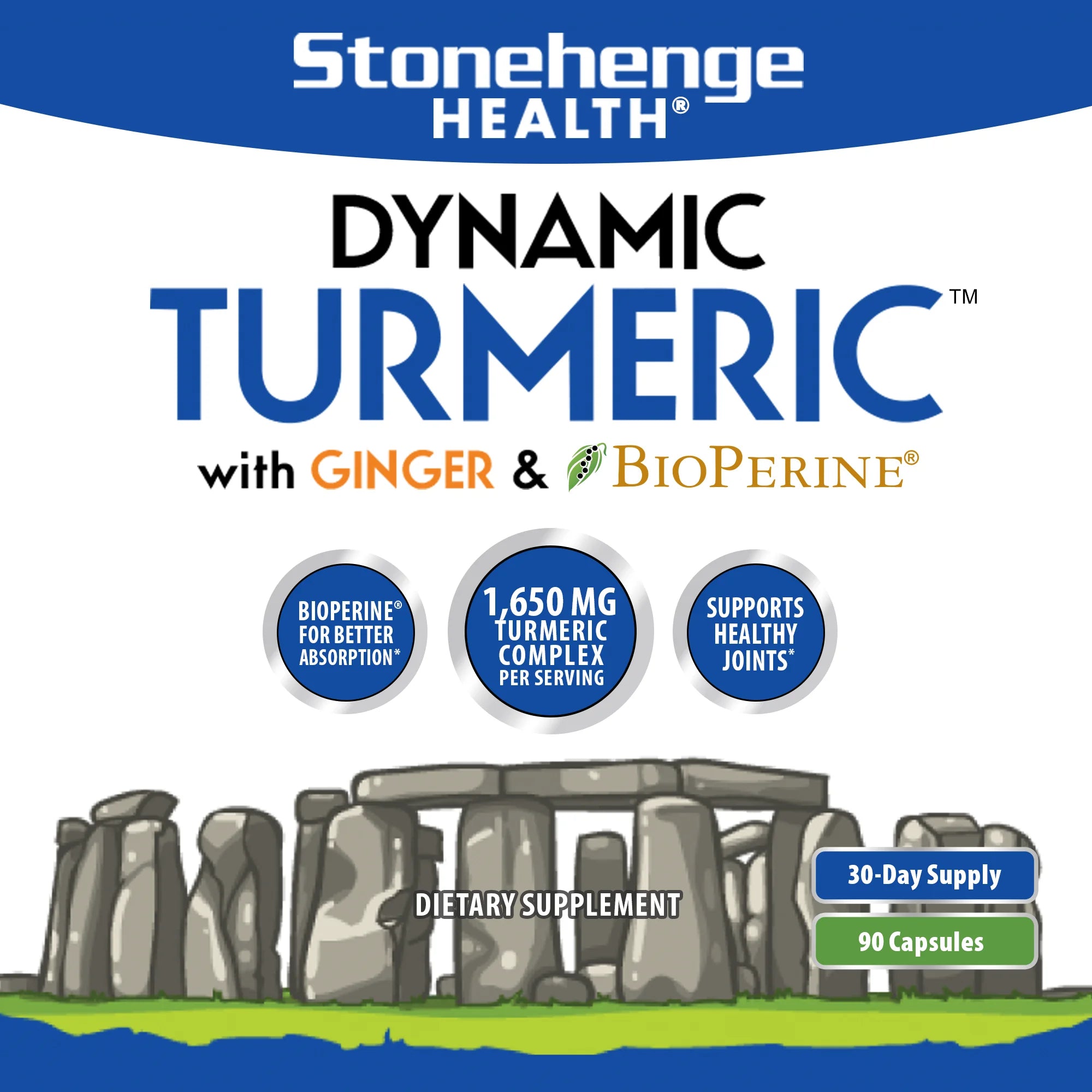 1,650 mg Turmeric Curcumin Ginger 90 Vegetarian Capsules K759