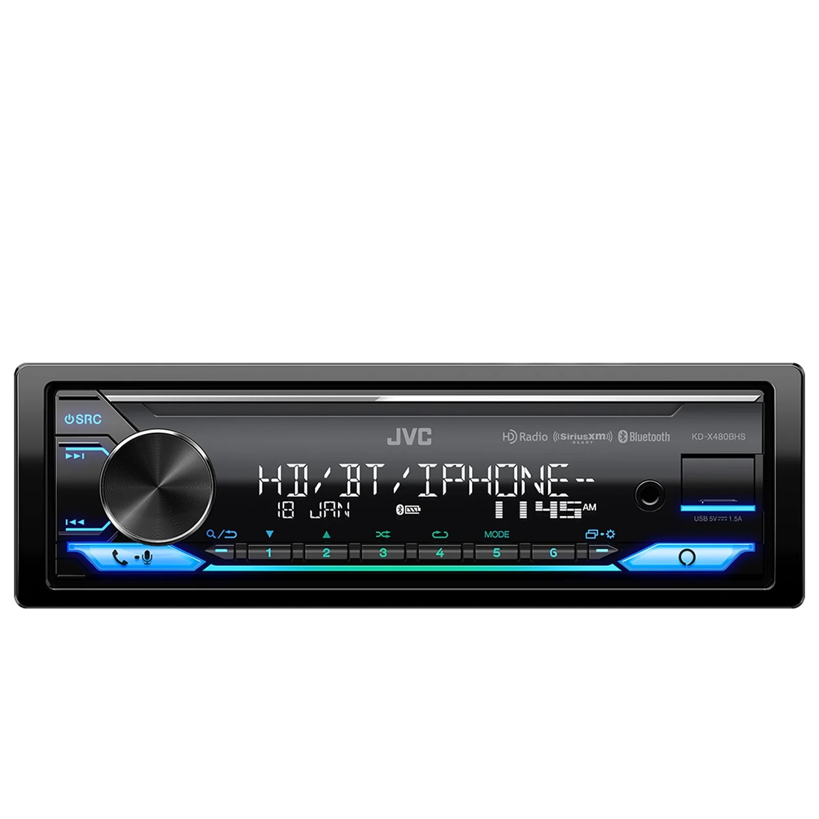 Single DIN Bluetooth Car Audio Receiver O593423