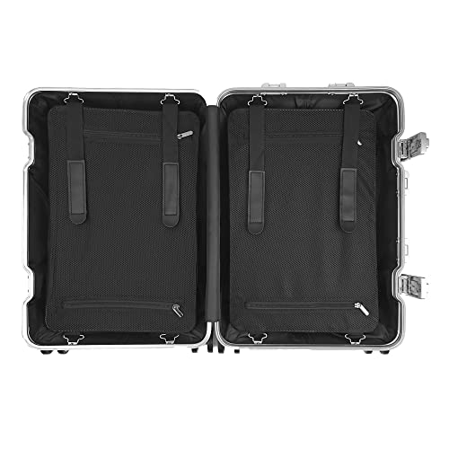 Silver Aluminum Luggage Suitcase 3 Sizes with TSA Lock U44153