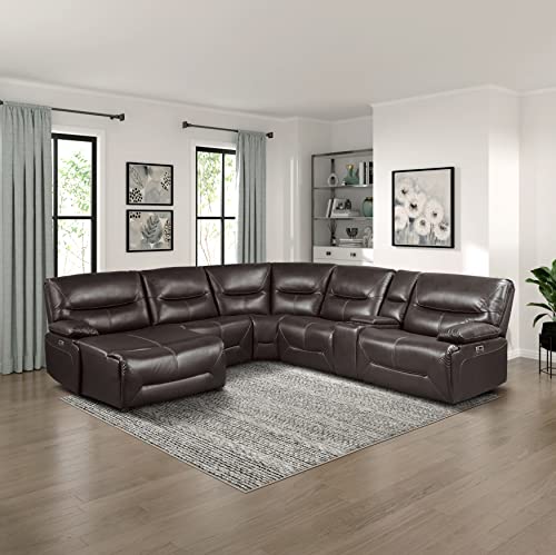 Brown Power Modular Reclining Sectional Sofa O969087