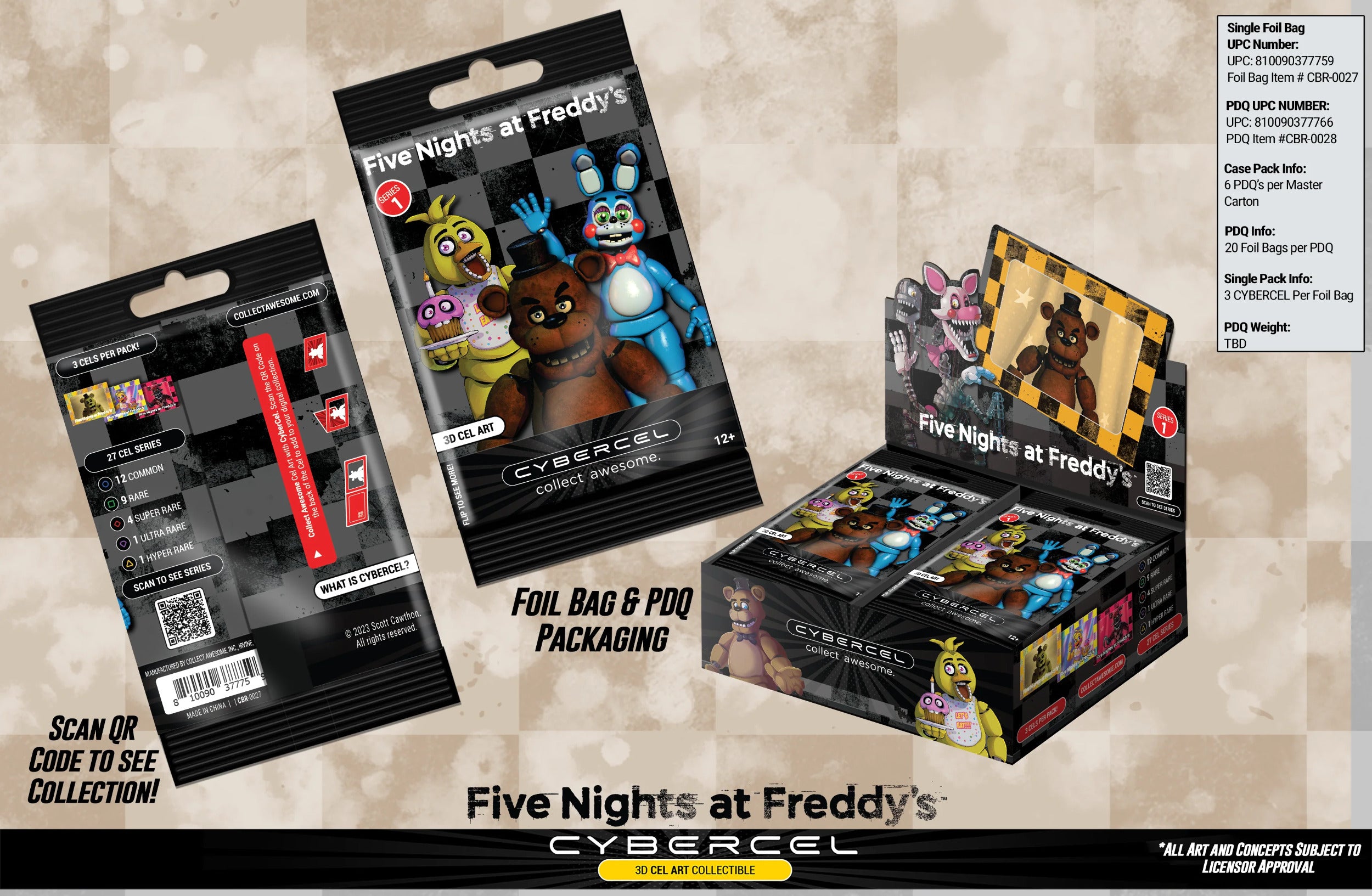 Five Nights At Freddy's Series 1 CYBERCEL PDQ I3459