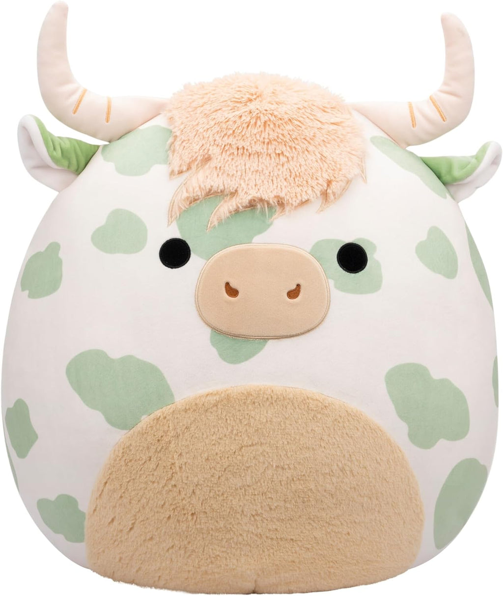 Sage Green Spotted Highland Cow 20-Inch Plush X49314