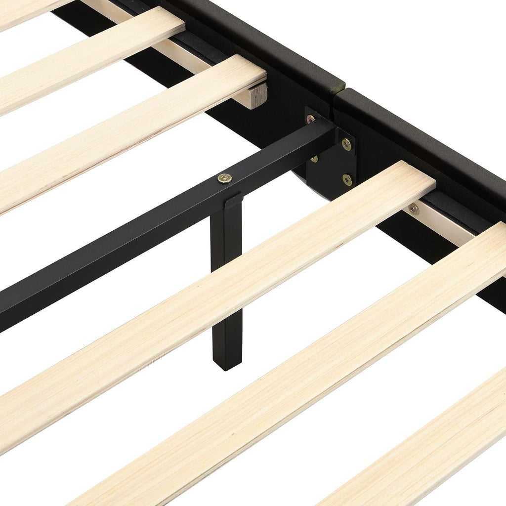 Full Size Floating Bed Frame with LED Lights and USB Charging P237258