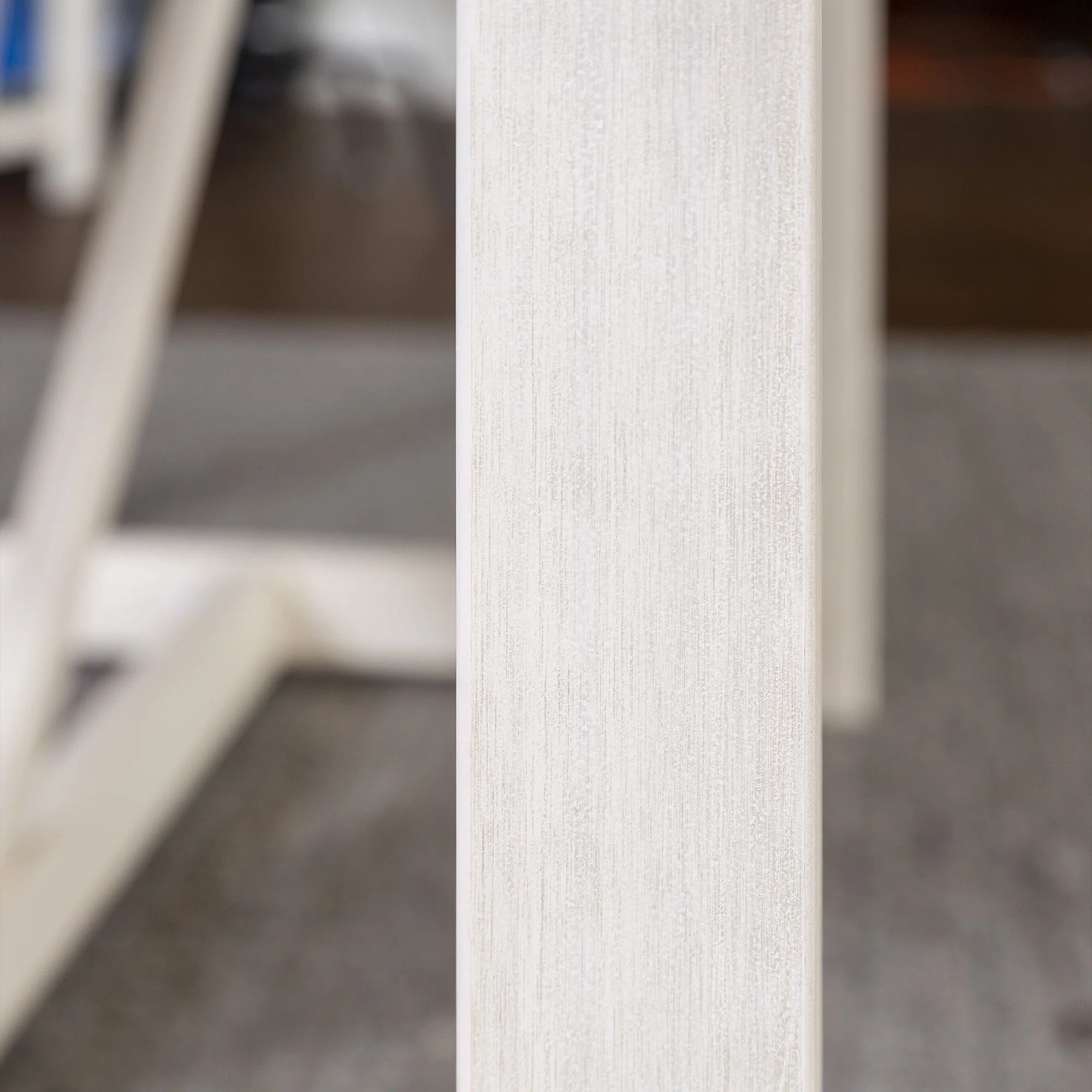 Rustic Oak/White Solid Wood Trestle Dining Table V266
