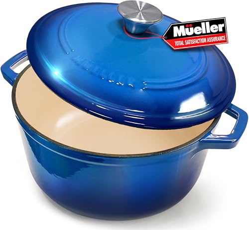 6qt Enameled Cast Iron Dutch Oven with Lid S3542