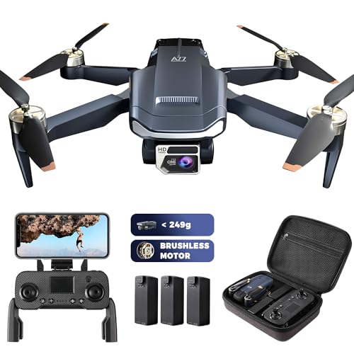 2650 ft Long Range Brushless Motor Drone with 4K HD Camera, 84 Mins Flight Time, 3 Batteries I3732
