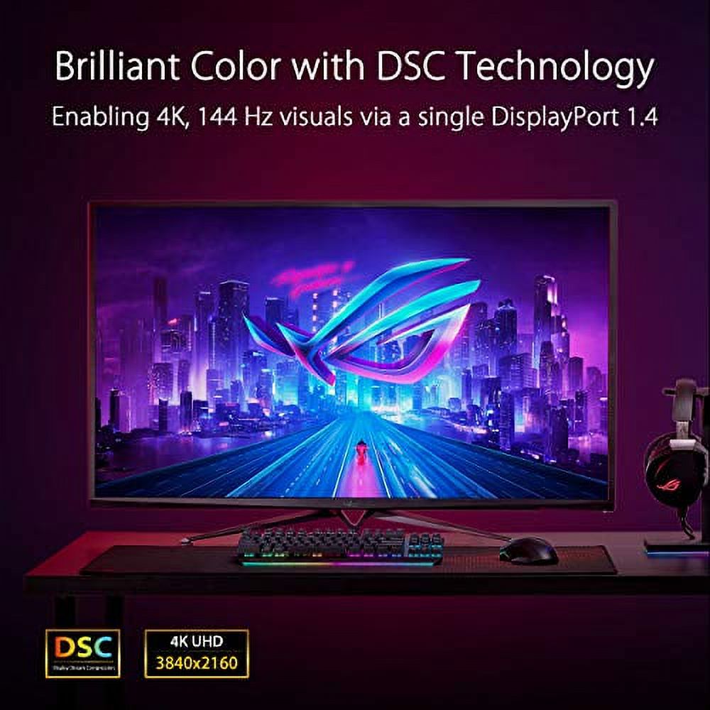 43? 4K HDR Gaming Monitor, 144Hz, G-SYNC Compatible, 1ms I809