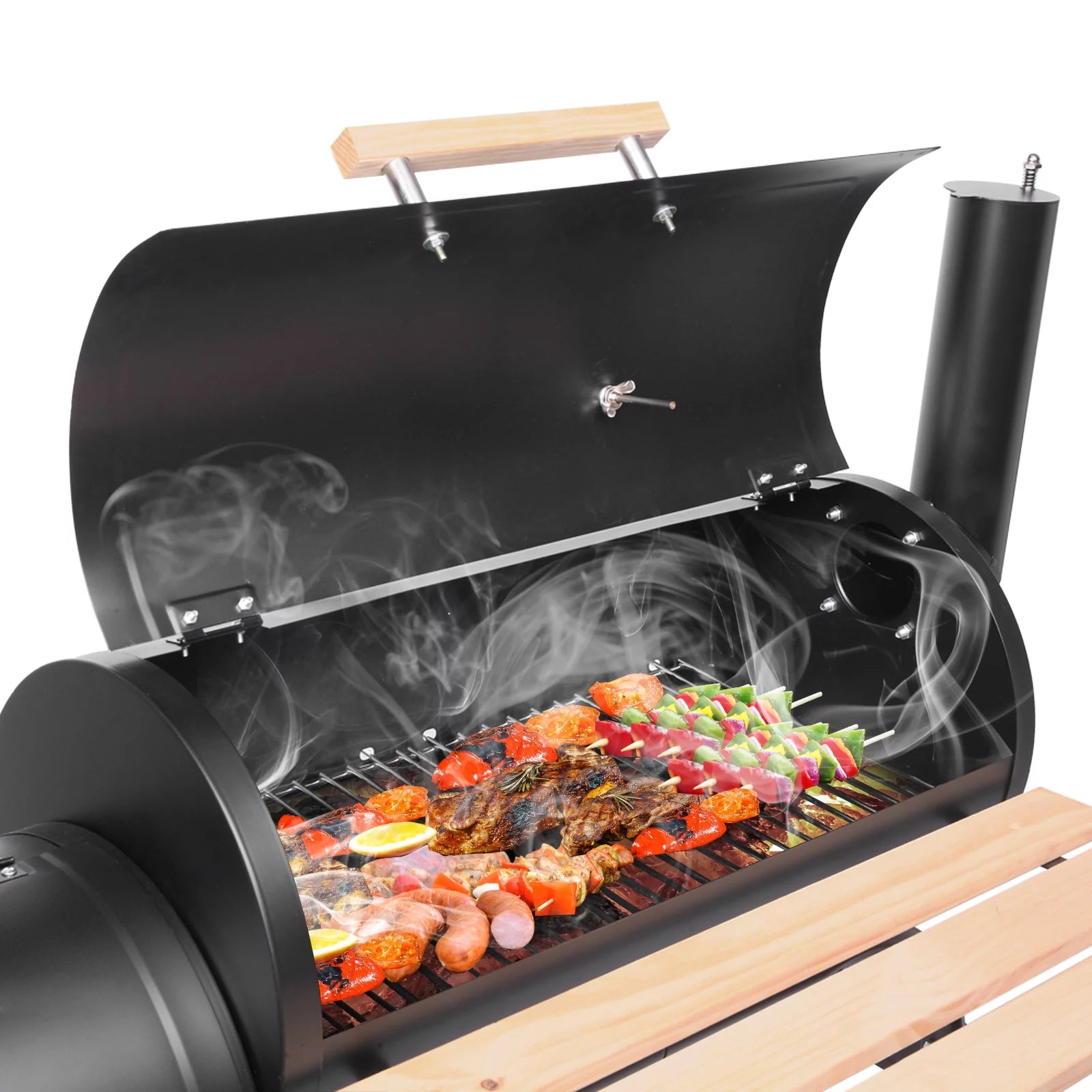 Outdoor Charcoal Grill Offset Smoker A714132