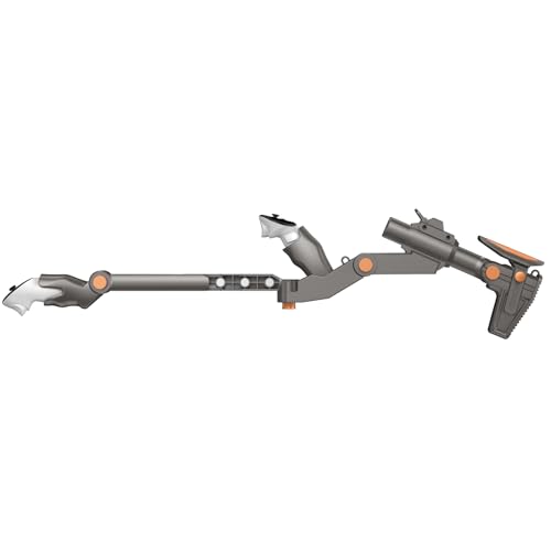 Adjustable Gunstock for Meta Quest 2 Quest 3 Quest 3S Quest Pro with Quick Magnetic Attachment Cheek Pad (Gunmetal Gray) L55522
