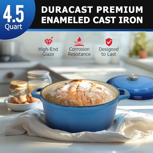 6qt Enameled Cast Iron Dutch Oven with Lid S3542