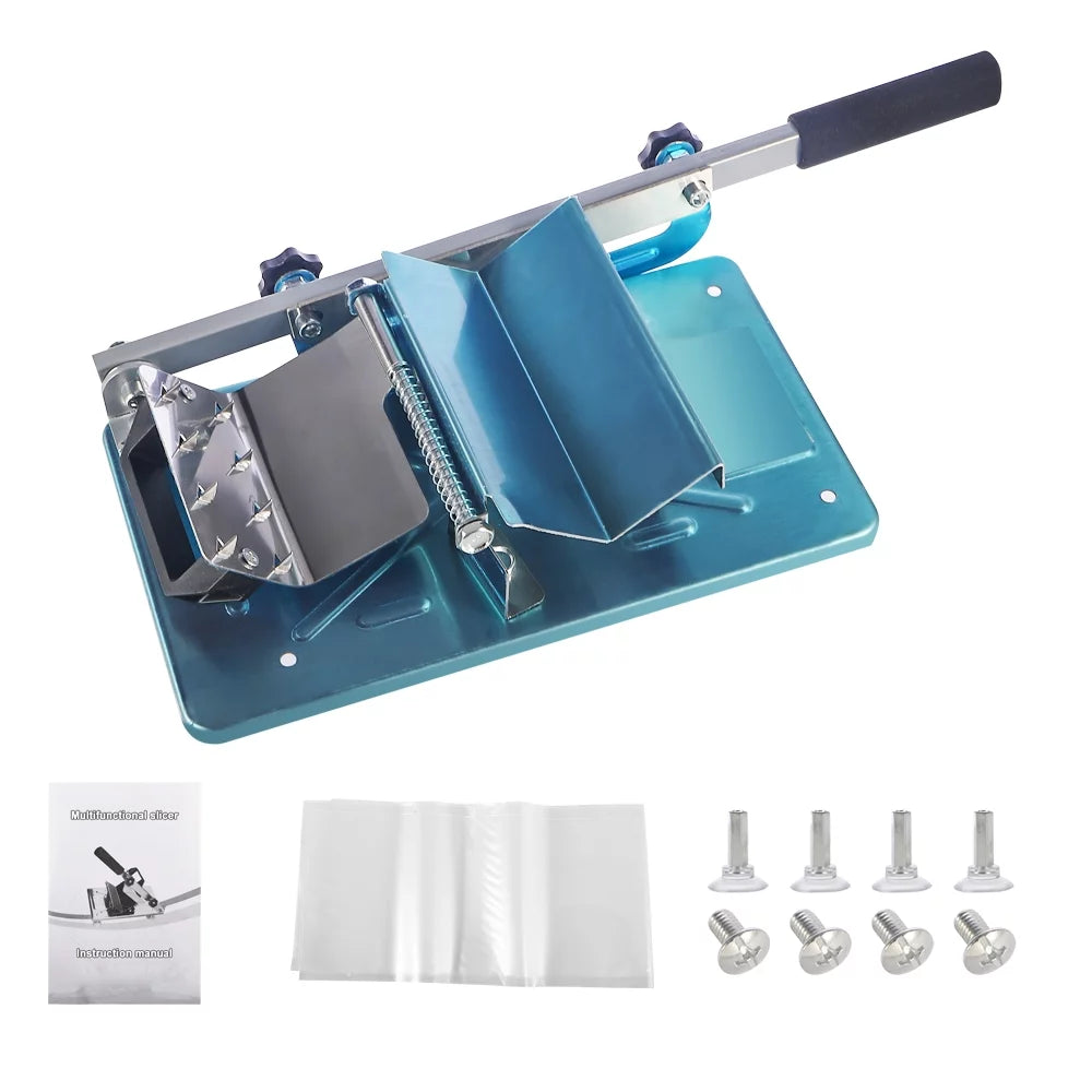 Manual Frozen Meat Slicer Stainless Steel Deli Cutter Q8126