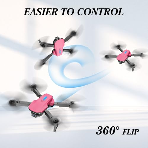 Mini Drone with Camera 1080P, Foldable, 2 Batteries, Black D35519