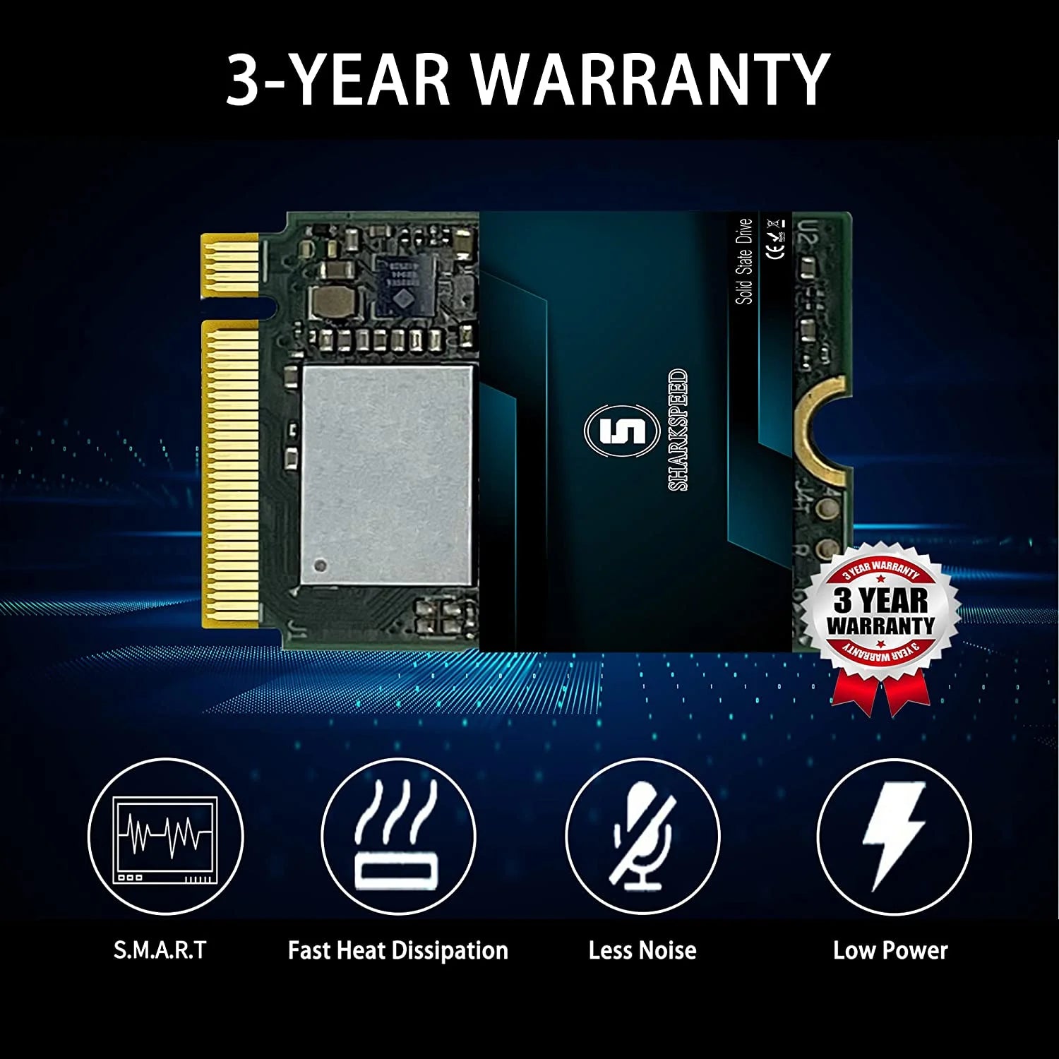 512GB M.2 2230 NVMe PCIe Gen 3.0X4 Internal Solid State Drive F886608