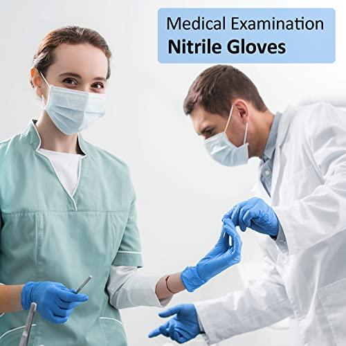 Blue Nitrile Exam Gloves, 4 mil, Powder-Free, Latex-Free, Non-Sterile S939