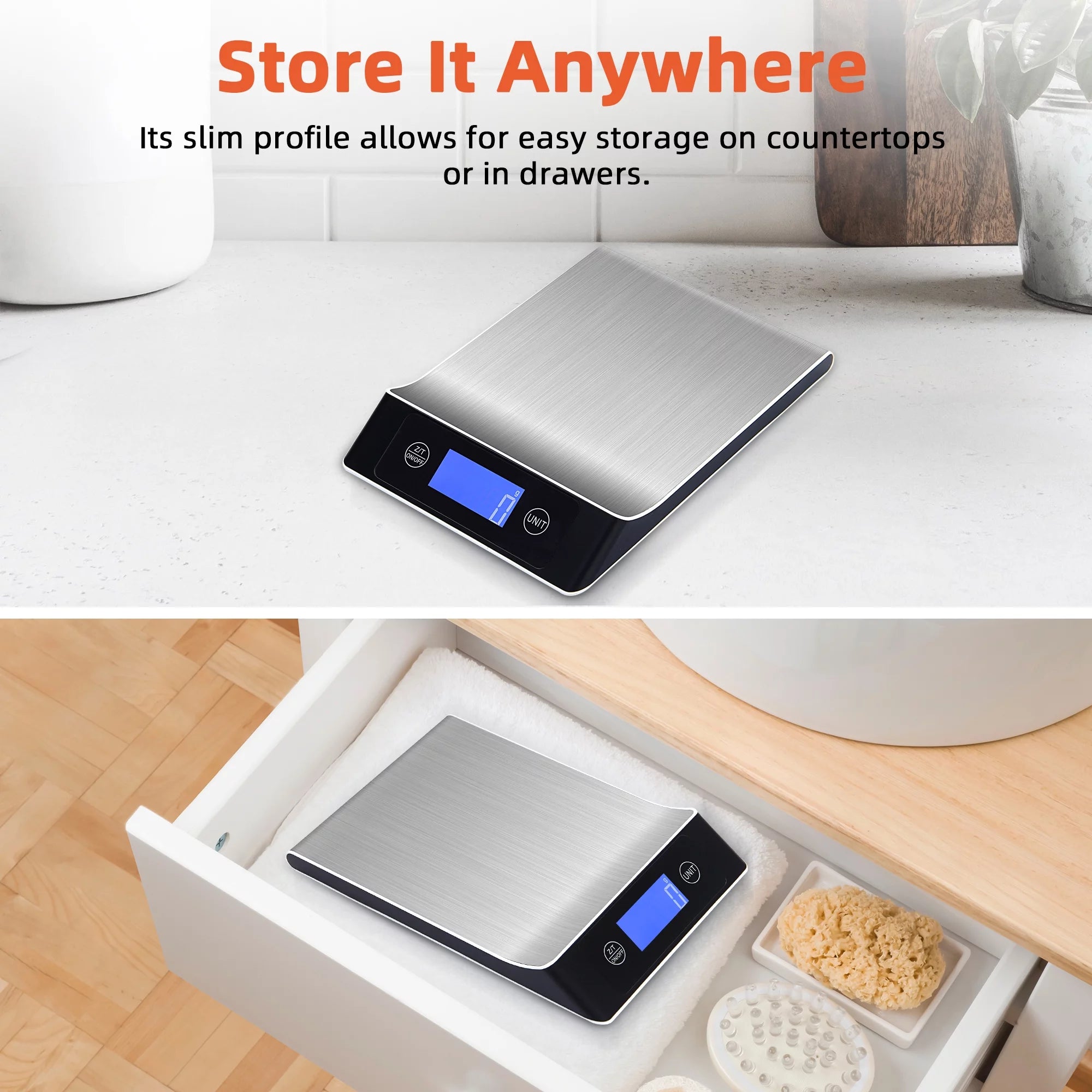 Stainless Steel Digital Kitchen Scale Y761