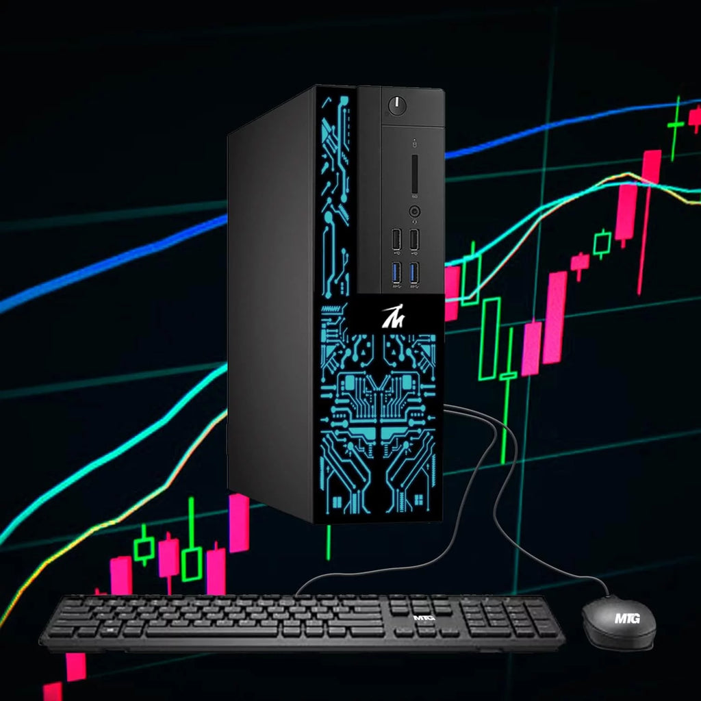 Restored Desktop PC Intel Core i5-6500, 16GB RAM, 120GB SSD, 2TB HDD, 4 LED Monitors, 2 Network Cards, Keyboard & Mouse Win 10 Pro O57518