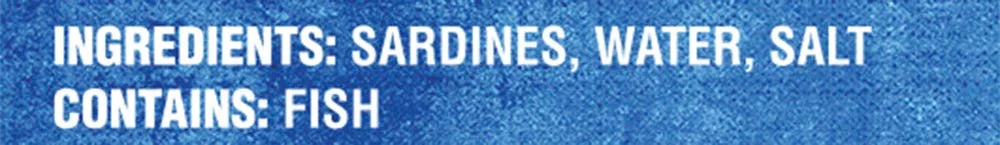 Natural Skinless Boneless Sardines in Water, 4.37 oz Cans (Pack of 12) A9038