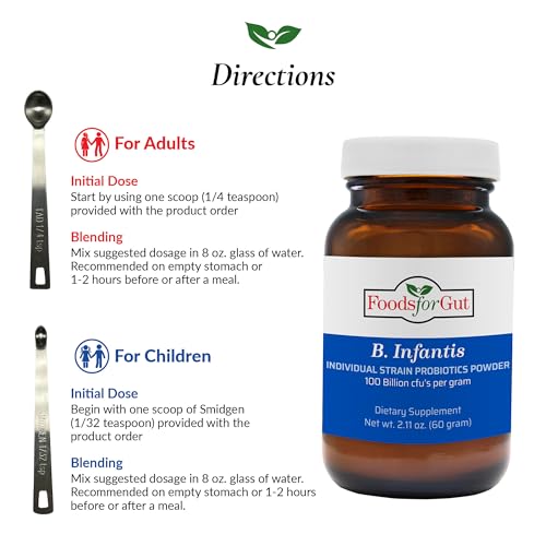 Bifidobacterium Infantis Probiotic Powder 100 Billion cfu's 60 Grams F3159