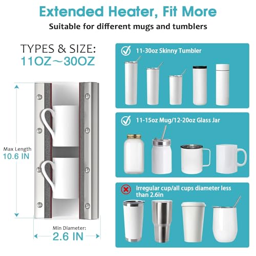 Purple Tumbler Heat Press Machine for 20oz-30oz Tumbler K8729