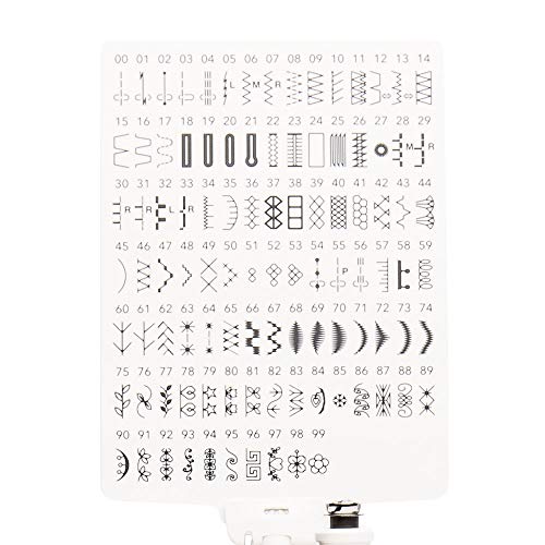 Computerized Sewing Machine with 100 Stitches, 7 Buttonholes, Hard Cover, Extension Table and 22 Accessories S3516