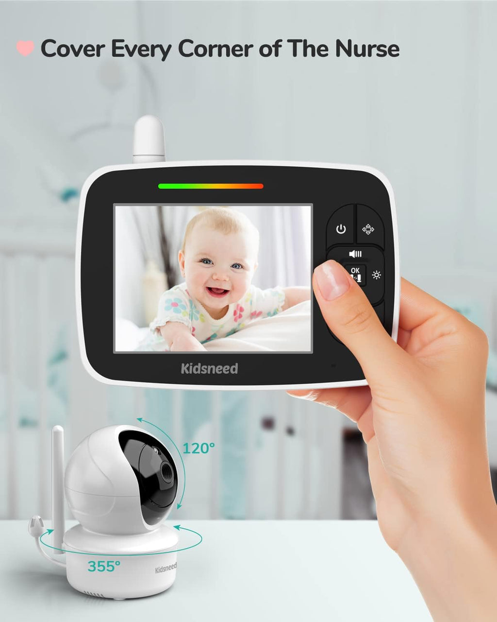 Video Baby Monitor with Camera and Audio C631836