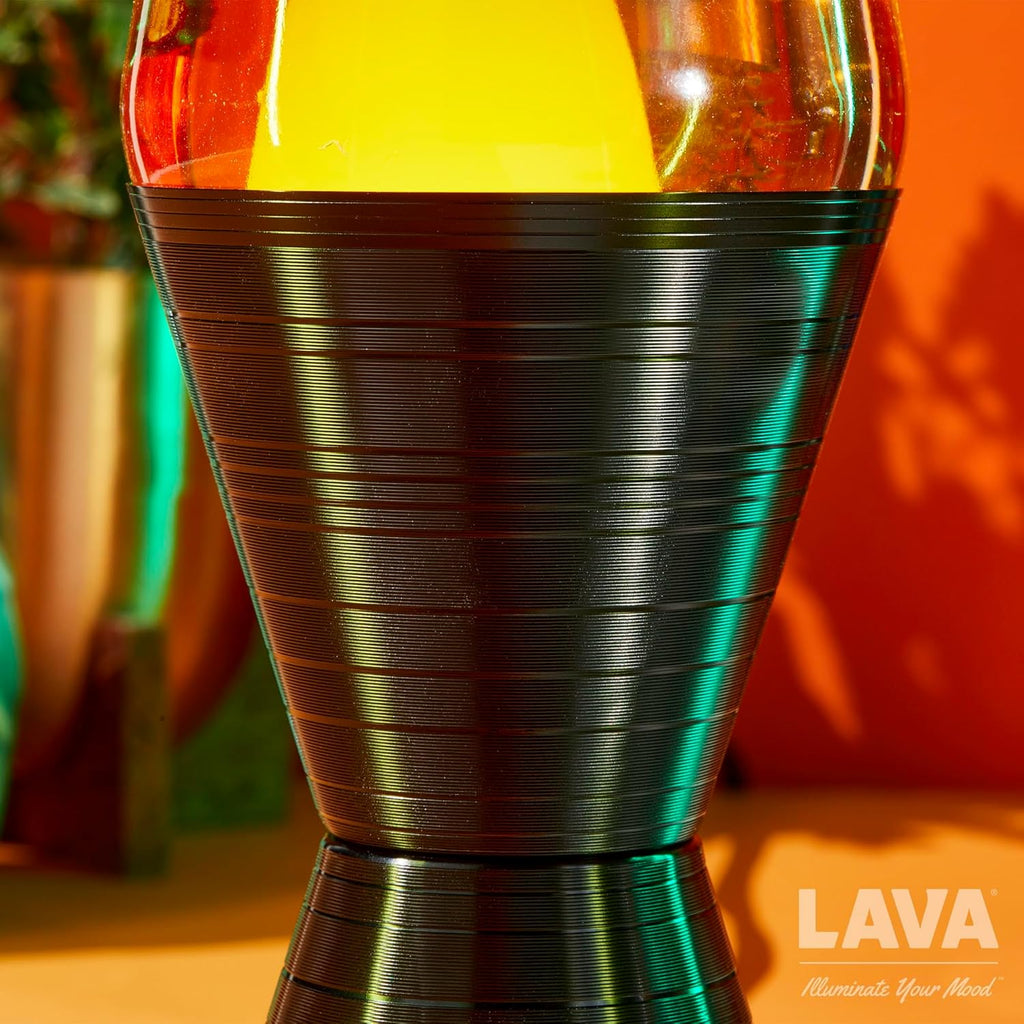 14.5'' Yellow Wax and Orange Liquid Motion Light P2324
