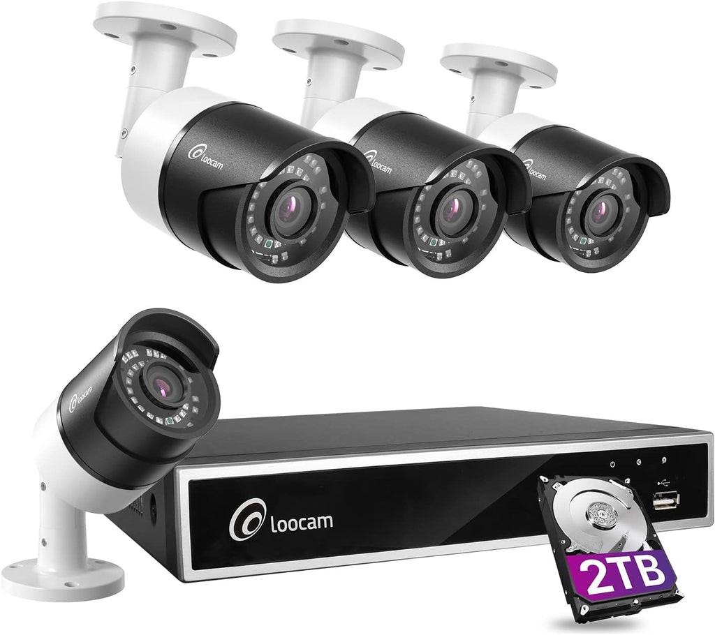 8 Channel 5MP Lite Surveillance DVR with 2TB HDD and 4 Bullet Cameras M658