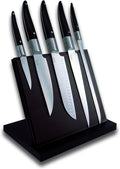 Stainless Steel Kitchen Knife Block Set of 5 Black G7330