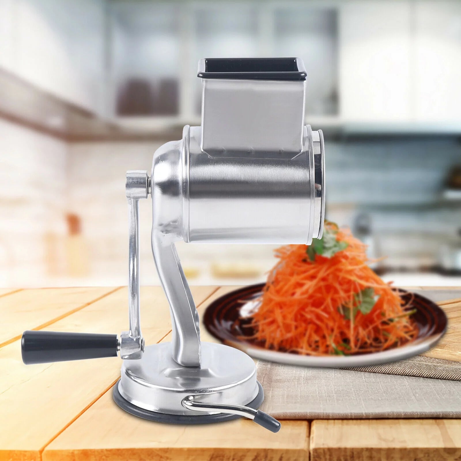 Stainless Steel Rotary Drum Grater with 5 Drums N547748
