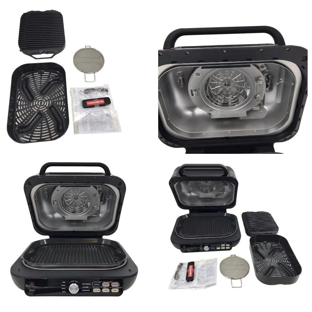 6-in-1 Indoor Grill with 4 QT Air Fryer O866396
