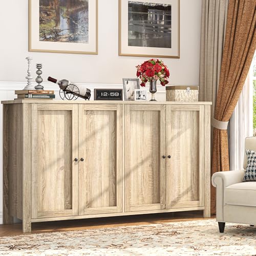 55'' Wood Buffet Cabinet with 4 Doors Y74436