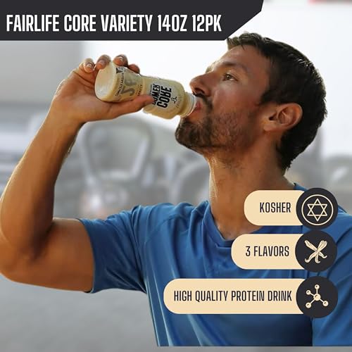 Chocolate Protein Milk Shakes, 14 Fl Oz (Pack of 12) and Key Chain B1668