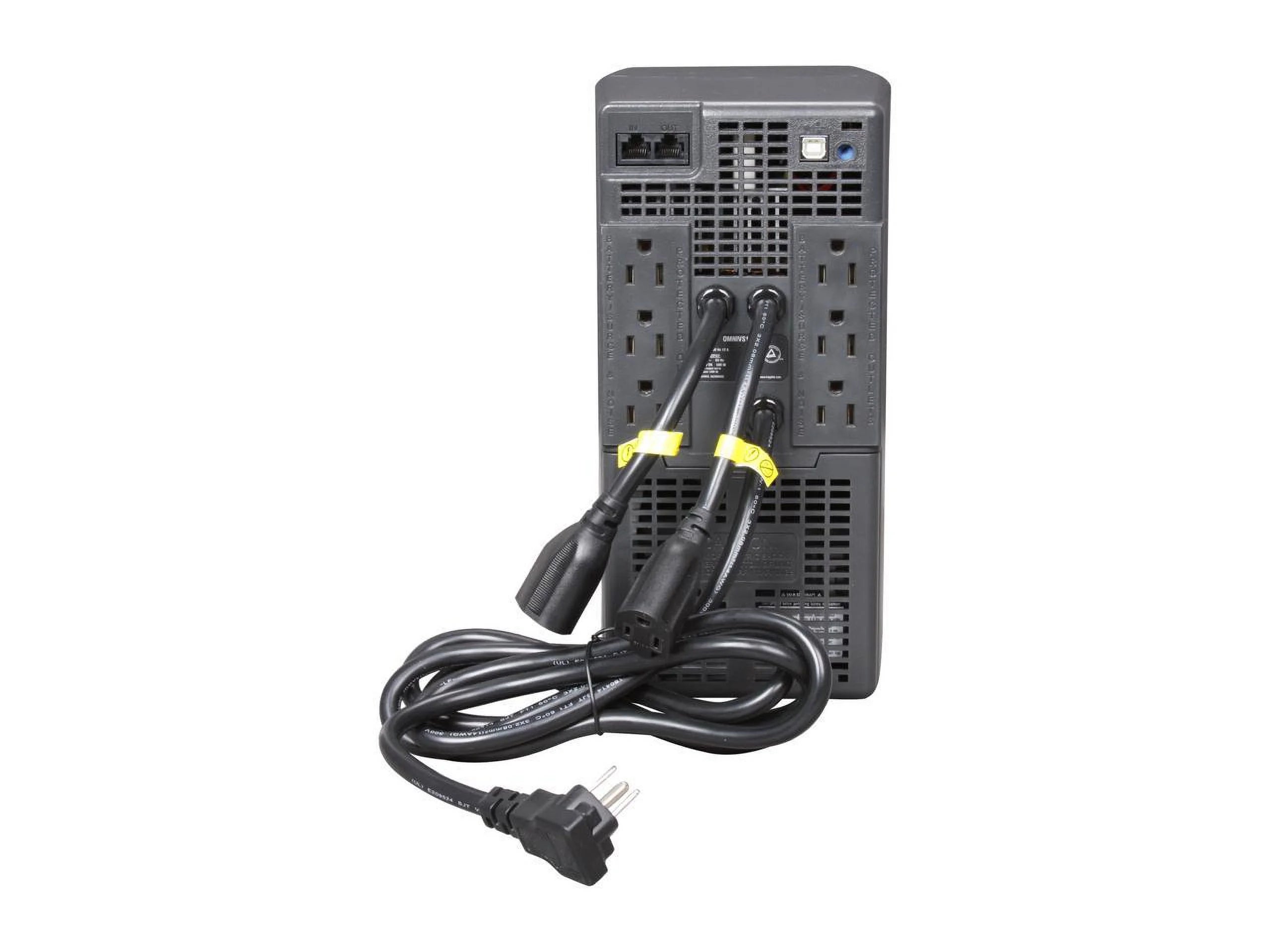 UPS 1000VA 500W Battery Back Up Tower AVR 120V USB RJ45 K24208