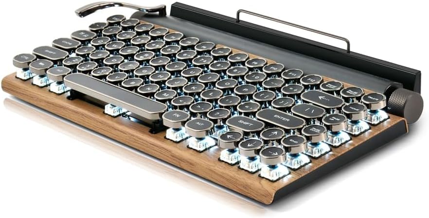 Retro Mechanical Keyboard with Bluetooth F442