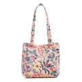 Cotton Multi-Compartment Shoulder Satchel Purse O538