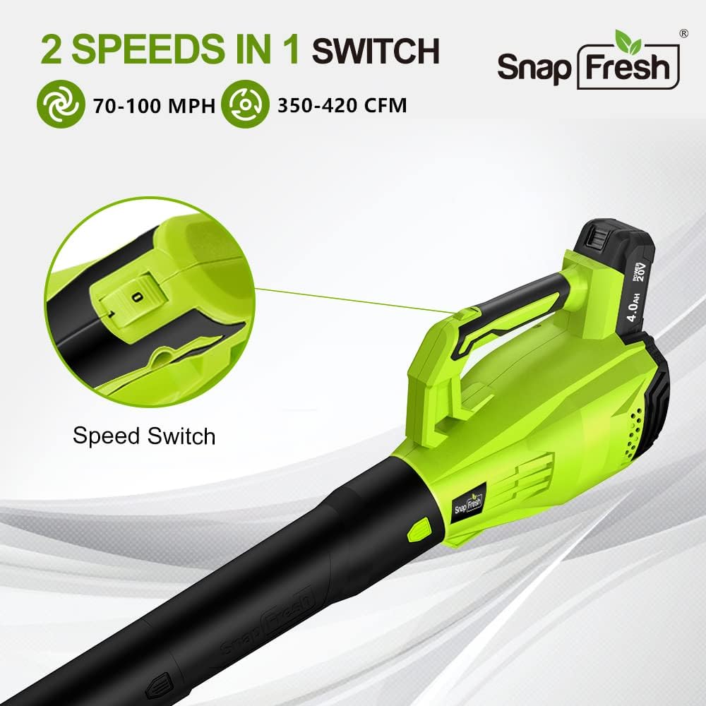 20V MAX Cordless Leaf Blower with 4.0Ah Battery & Charger R40930