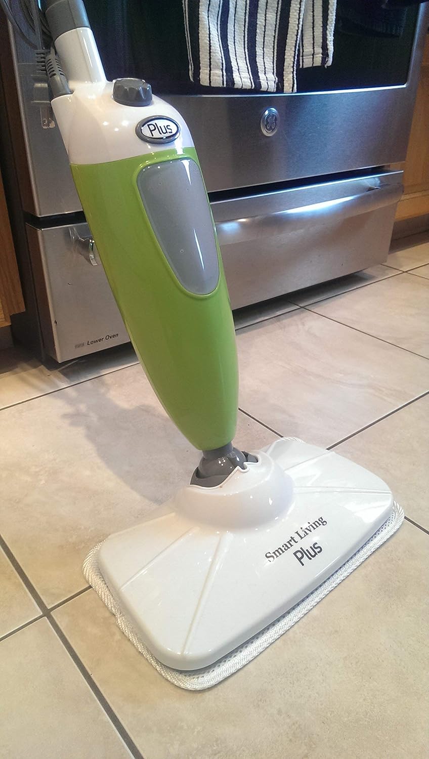 White and Green Steam Mop Q5819