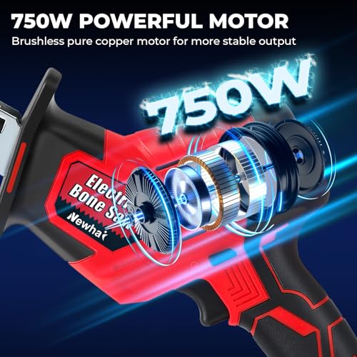 Cordless Electric Bone Saw Machine with 4 Blades 3000mAh F757196