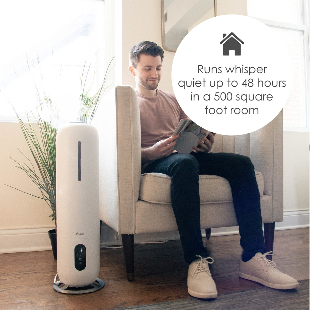 White 2 Gallon Cool Mist Humidifier S335