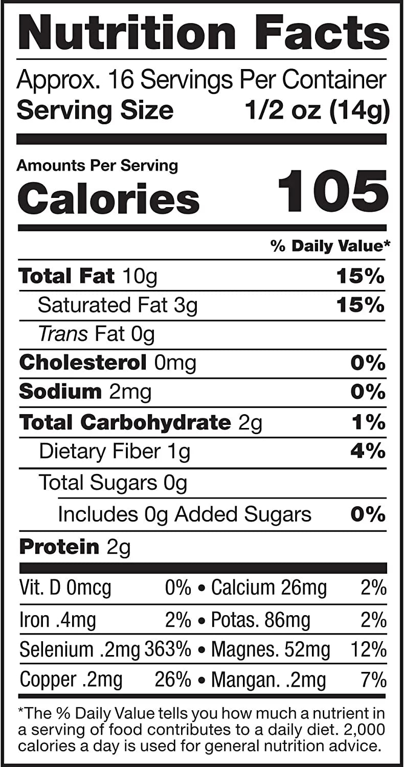 Raw Organic Brazil Nuts, 8 oz Pack of 2 O613