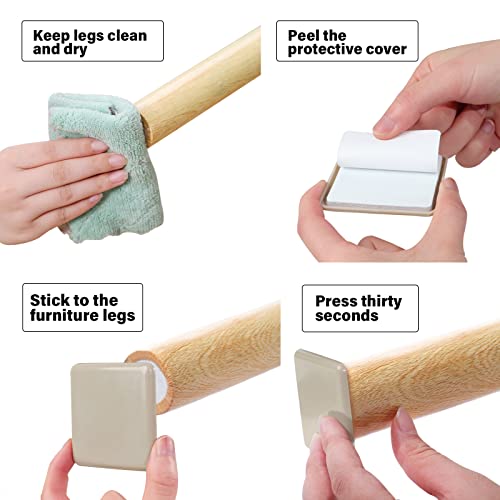 16 Pieces Self-Adhesive Furniture Slider N1621