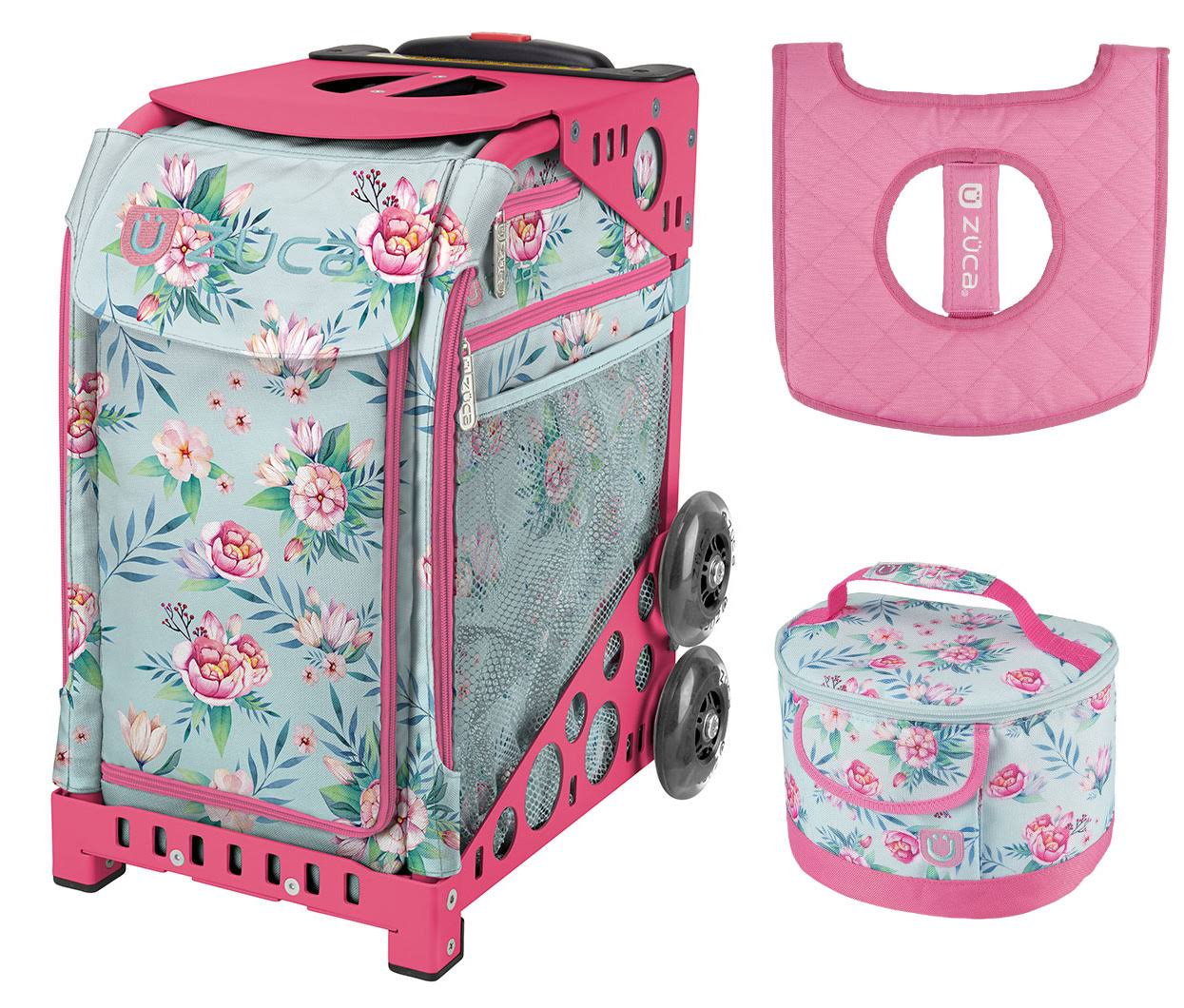Pink Frame Sport Bag with Lunchbox and Seat Cover E648