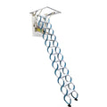 Blue-White Carbon Steel Attic Extension Ladder 9.8ft V66626