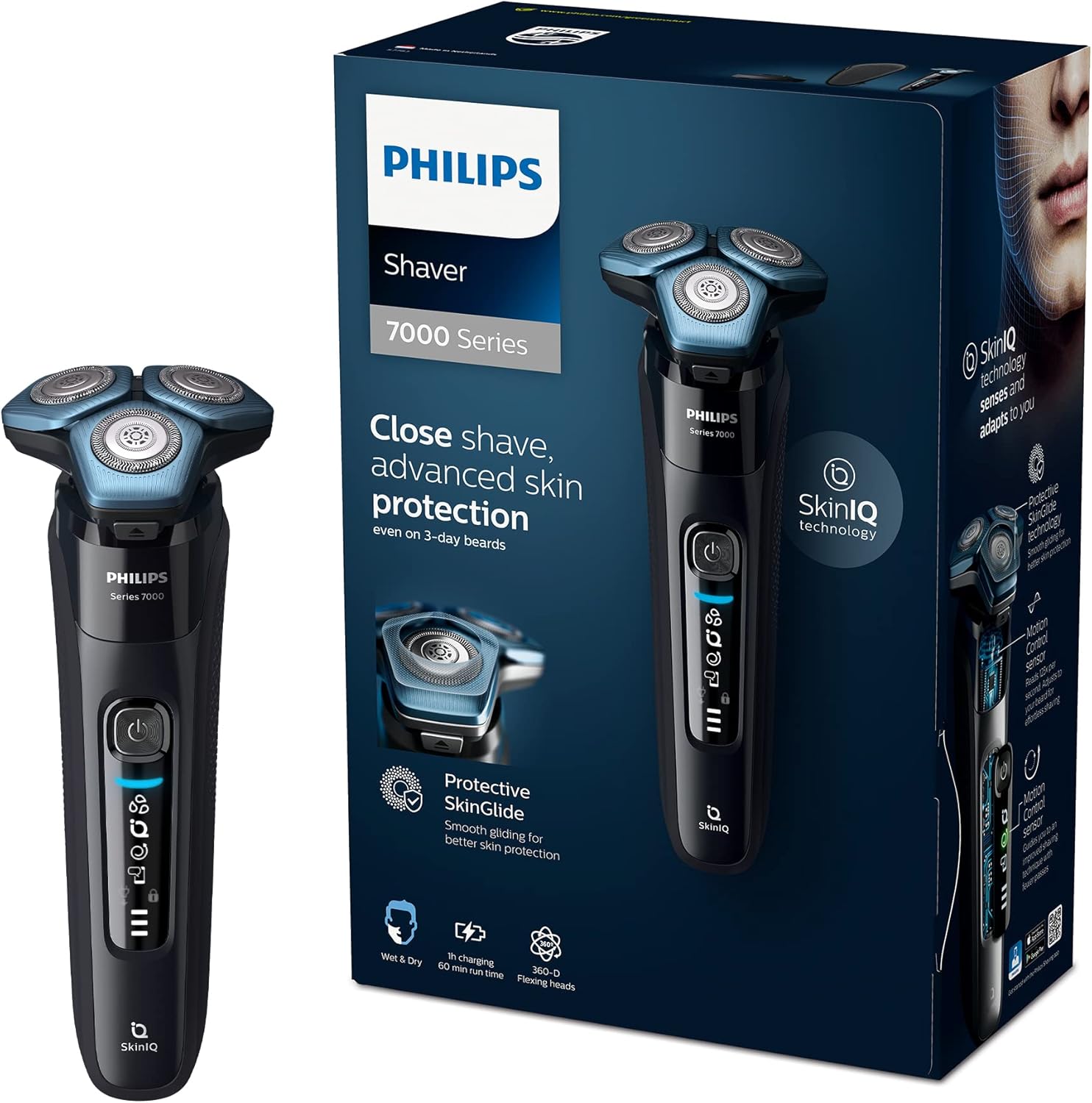 Black Wet and Dry Electric Shaver Z6022
