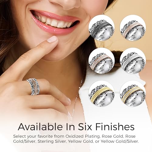 925 Sterling Silver Fidget Ring H31731