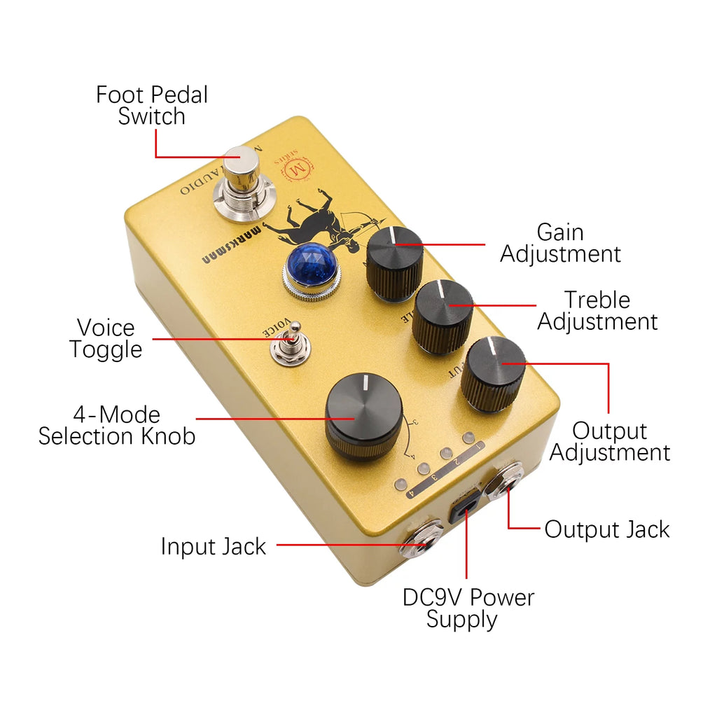 Overdrive/Preamp/Booster Pedal for Electric Guitar E72317