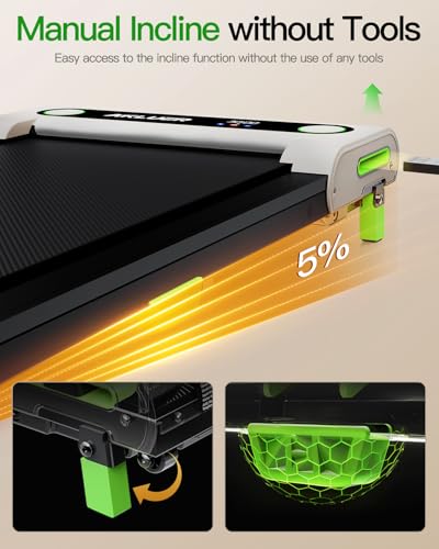 2.5 HP Under Desk Treadmill with Remote Control and LED Display Q75704