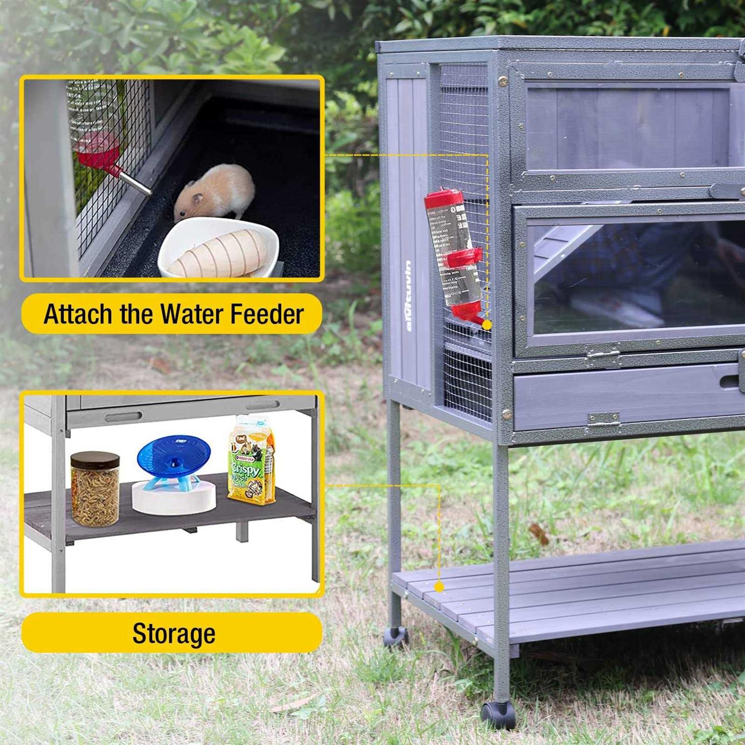 Hamster Cage with Metal Frame Pull Out Tray H894